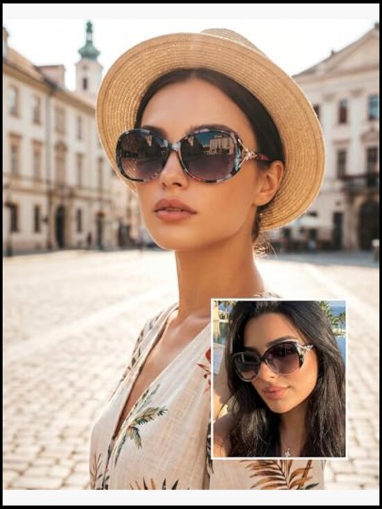 Trendy Oversized Polarized Sunglasses UV400 Protection for Women main image 6